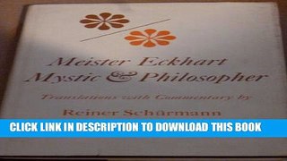 [PDF] Meister Eckhart, Mystic and Philosopher: Translations With Commentary (Studies in