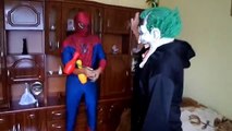 Spiderman Kiss Harley Quinn. Joker weeps !- - Funny Superhero Movie in Real Life -)