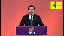 (YENİ)Selahattin Demirtaş Syriza Kongresinde Konuştu-Büyük Alkış Aldı