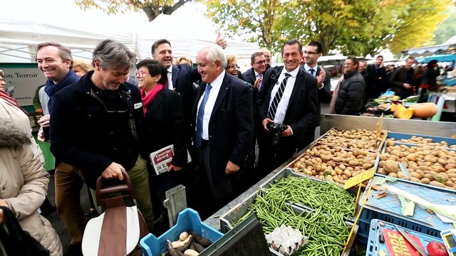Campagne d'Alain Juppé : Jean-Pierre Raffarin à Amiens
