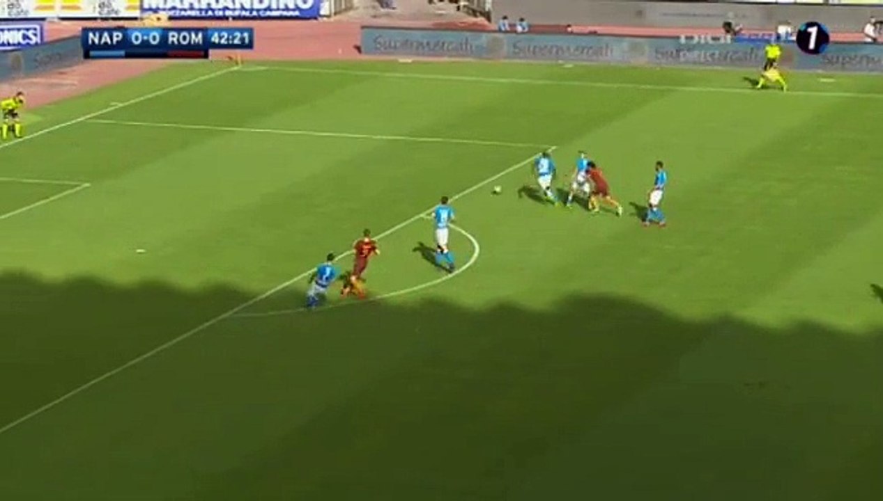Edin Džeko  Goal HD - Napoli 0-1 AS Roma 15-10-2016 HD