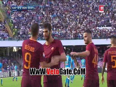 إدين دجيكو يتقدم بالهدف الثانى لـ روما فى نابولى