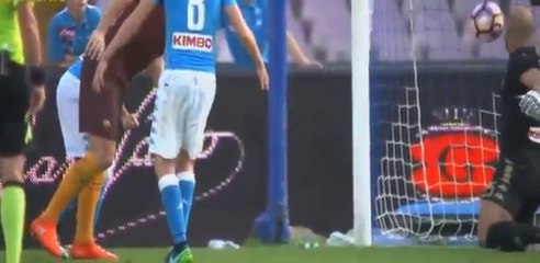 Edin Dzeko Second Goal ~ Napoli vs AS Roma 0-2 Serie A