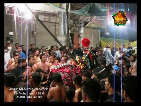 5th Moharram : Shabi E Zullnajah , Imam Hussain As At The House Of Ashgar Ali Shah , Dharmpura Main Bazar Lahore . The Month Of Moharram Hijjri 1438 / 2016. Khitab E Majlis : Allma Murtaza Mehdi Awaz Ali Media Network facebook.com/AAMN14