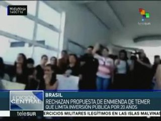 Brasileños siguen rechazando propuesta de enmienda de Temer