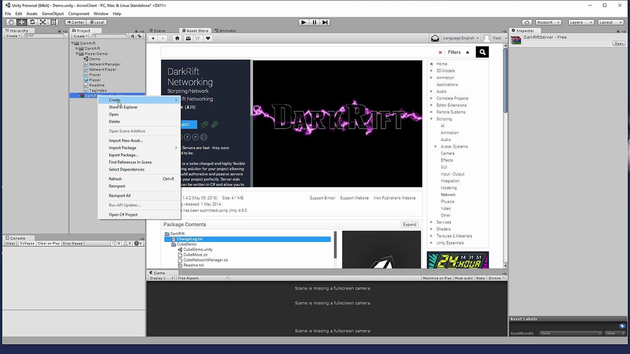 Unity 5 Tutorial MMO Dark Rift Asset