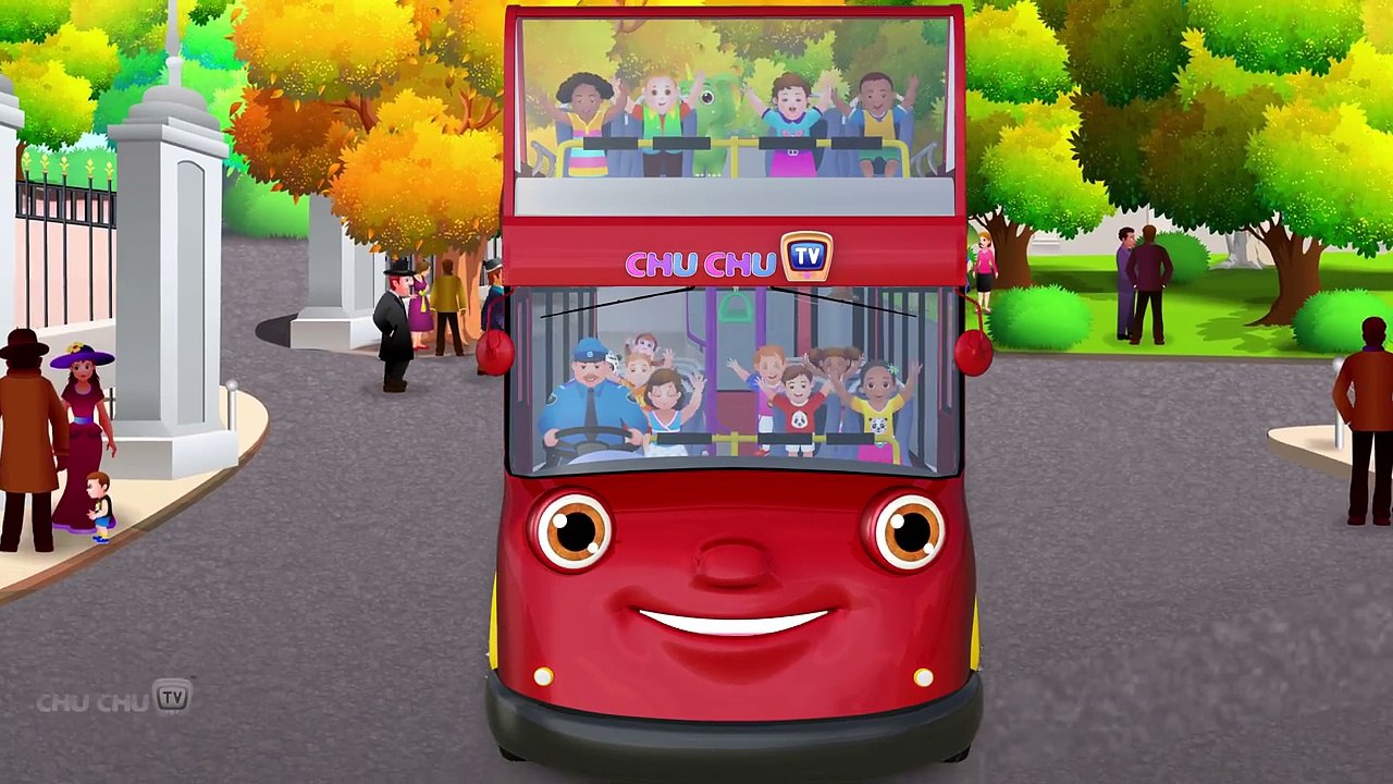 Wheels On The Bus Go Round And Round Song | London City  | Popular Nursery Rhymes by ChuChu TV