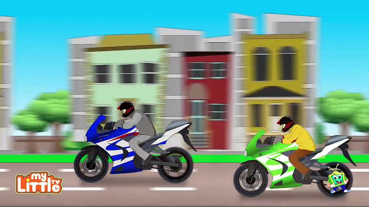 Bike Formation _ Bike Wash _ Race _ Videos for Children _ My Little TV-dkuv3gCoHtg