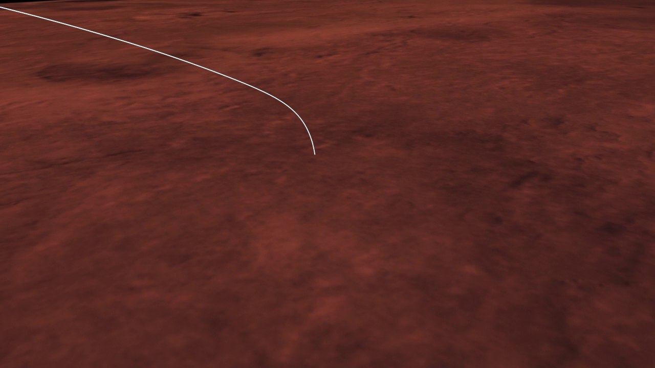 Schiaparelli’s descent trajectory