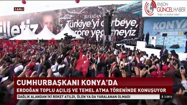 Erdoğan, Konya'da Koalisyon Güçlerine Katılmak istiyoruz dedi