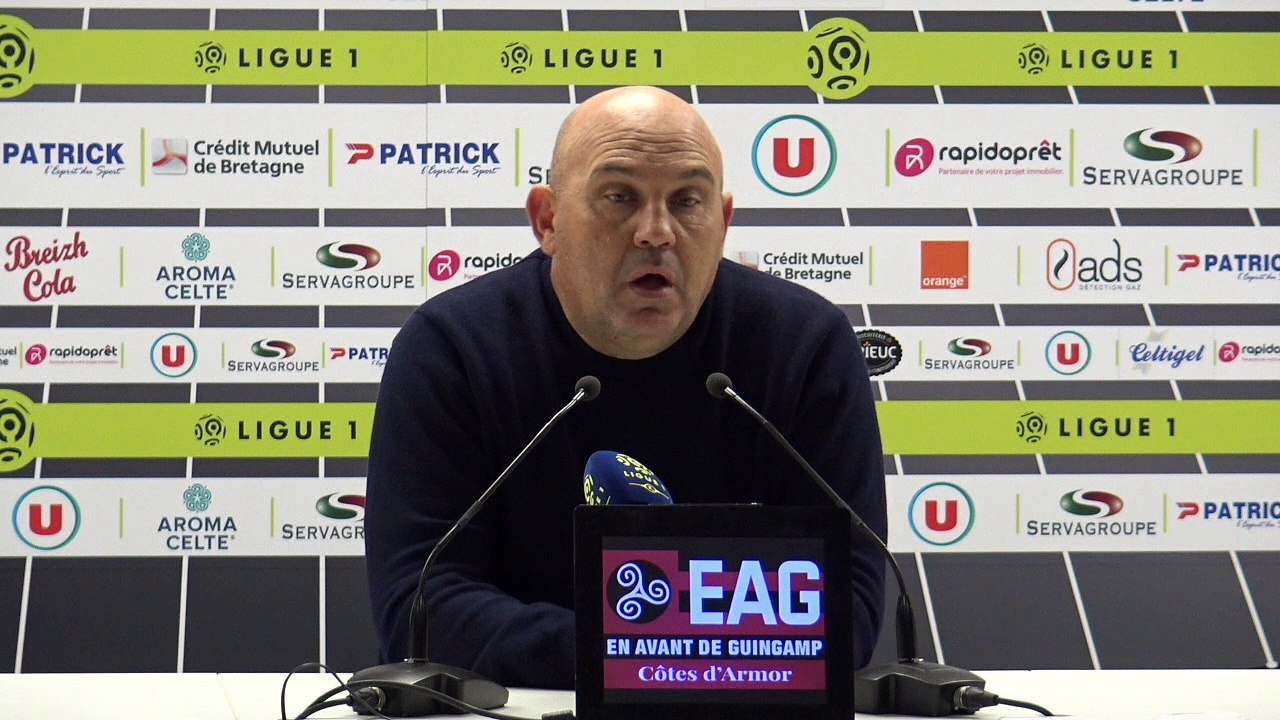 Réaction de Frédéric Antonetti après EAG-Lille (1-0)