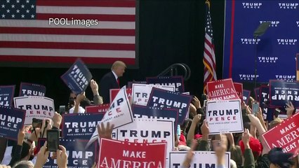 Trump claims Clinton is running in 'rigged' election