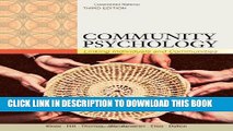 [EBOOK] DOWNLOAD Community Psychology: Linking Individuals and Communities READ NOW