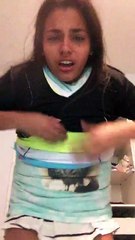 she did the 100 layers of clothes challenge