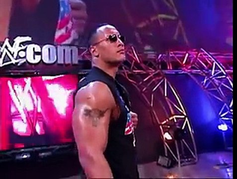 Vince McMahon Tag-teams Trish Stratus With The Rock Against Him & Kurt Angle (2) (2)