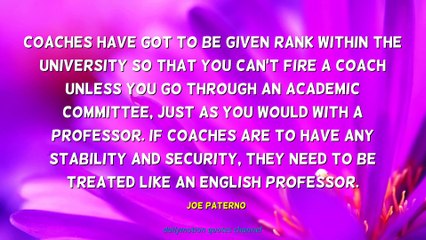Joe Paterno Quotes #1