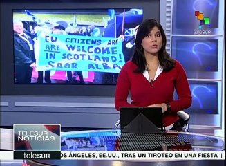 Escoceses se manifiestan en apoyo al Partido Nacional