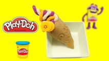 play doh banana ice cream cone - DIY how to make banana ice cream cone