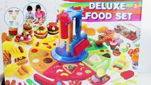 Play Doh Deluxe Food set Burger cupcakes salad