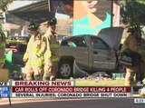4 dead, several injured after truck rolls off Coronado Bridge