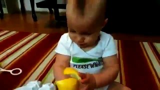 Baby Eats Lemon! baby funny videos