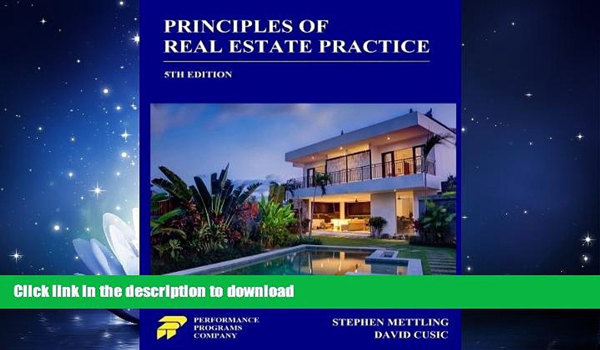READ BOOK  Principles of Real Estate Practice  BOOK ONLINE