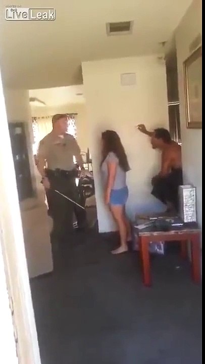 Police arrest father and daughter. Father gets tased for not cooperating