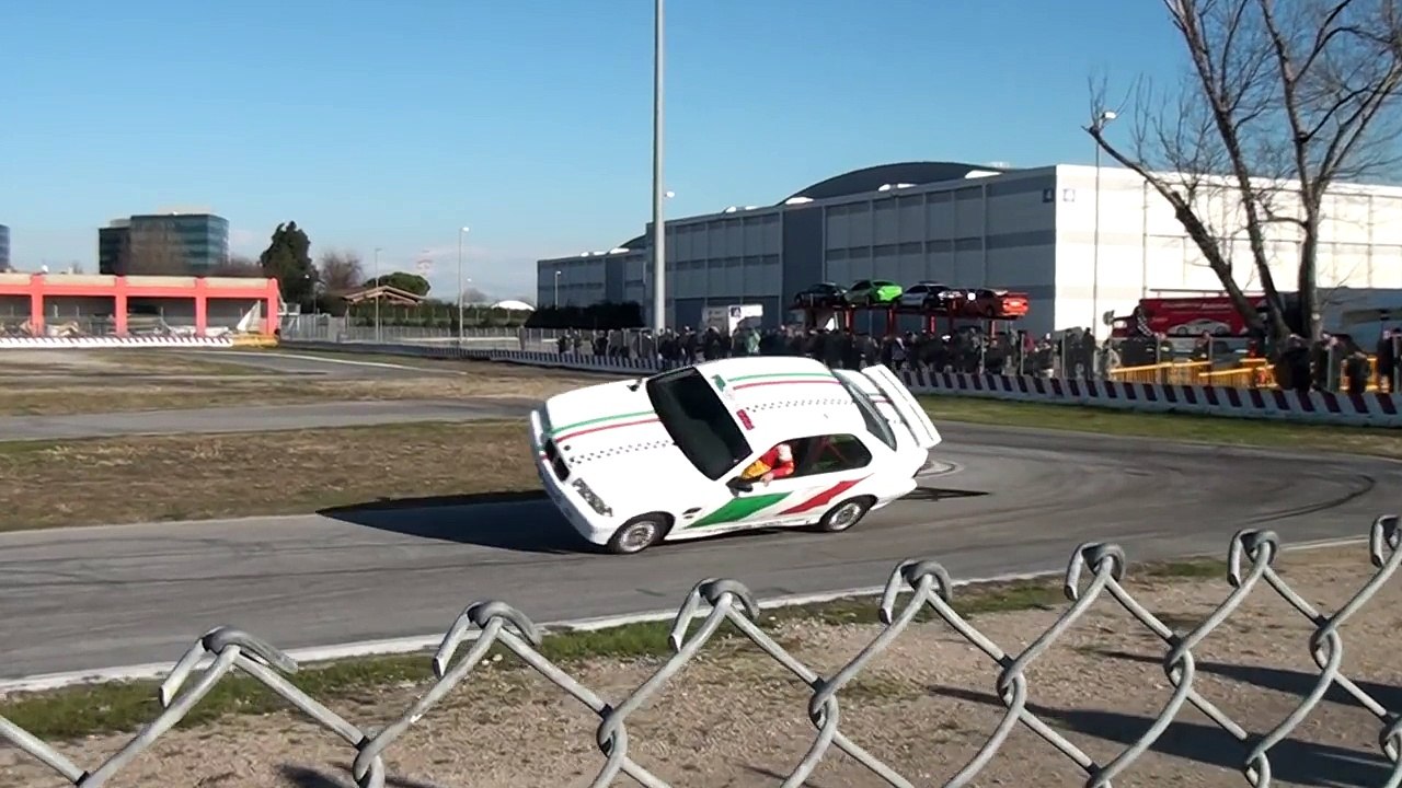 Crazy Car Stunts Driving on Two Wheels (2) - Video
