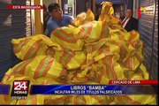 Incautan gran cantidad de libros falsificados en el Centro de Lima