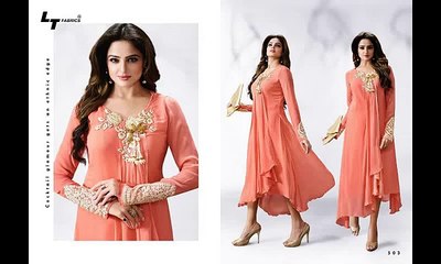 Georgette With santoon inner  Embroidery Work by Gargi Fashion World