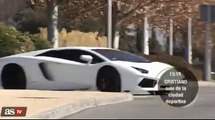 Cristiano Ronaldo Driving New Car Lamborghini Aventador After Training 2015