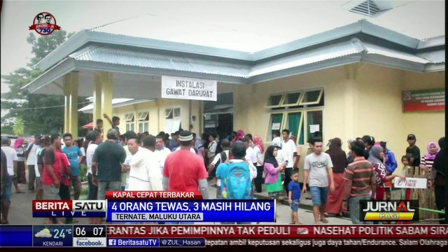 Kapal Cepat Bintang Fajar Terbakar, 4 Orang Tewas dan 3 Hilang