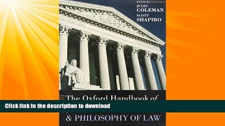 FAVORITE BOOK  The Oxford Handbook of Jurisprudence and Philosophy of Law (Oxford Handbooks)