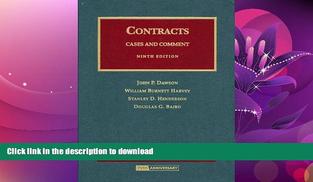 GET PDF Contracts: Cases And Comment (University Casebooks) (University Casebook Series) BOOK