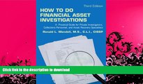 GET PDF  How to Do Financial Asset Investigations: A Practical Guide for Private Investigators,