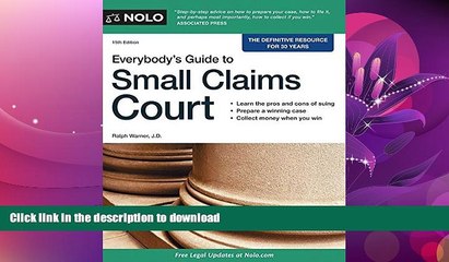 EBOOK ONLINE  Everybody s Guide to Small Claims Court (Everybody s Guide to Small Claims Court.