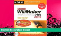 FAVORITE BOOK  Quicken Willmaker Plus 2009 Edition: Estate Planning Essentials (Book with