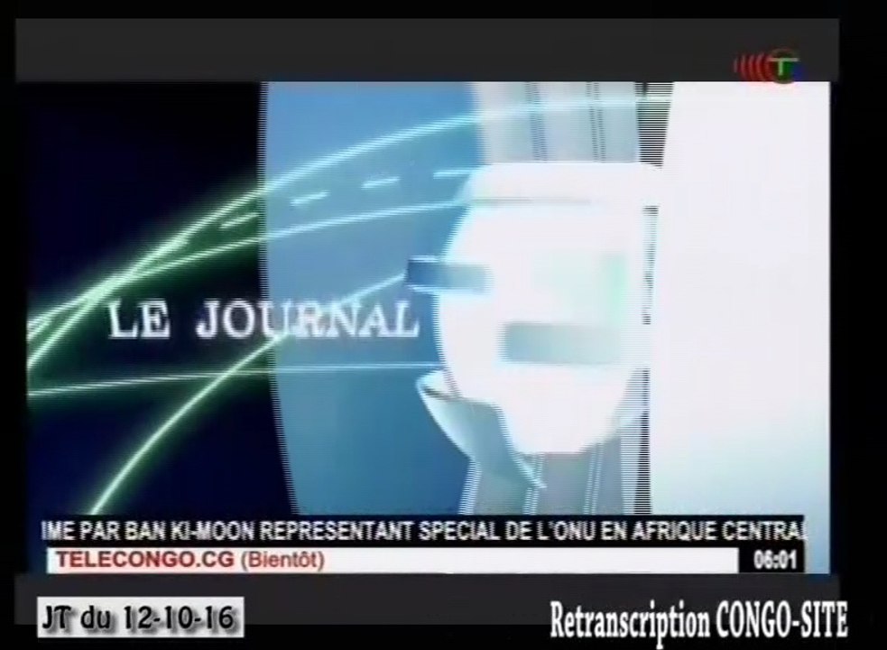 Journal de 20h TVCongo du Mercredi 12 septembre 2016 -By Congo-Site