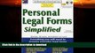 FAVORITE BOOK  Personal Legal Forms Simplified: The Ultimate Guide to Personal Legal Forms FULL