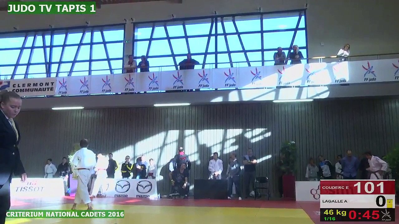 TAPIS 1 - CRITERIUM NATIONAL INDIVIDUEL CADETS-CADETTES  - CEYRAT, 2016 - LIVE 2 (80)