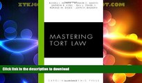 READ BOOK  Mastering Tort Law (Carolina Academic Press Mastering) FULL ONLINE
