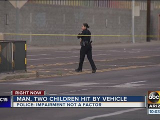 Man and two children hit by vehicle in Phoenix