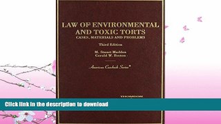 READ  Madden s Law of Environmental and Toxic Torts: Cases, Materials and Problems, 3d (American