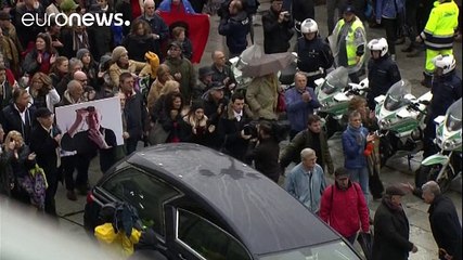 Italian playwright Dario Fo funeral held