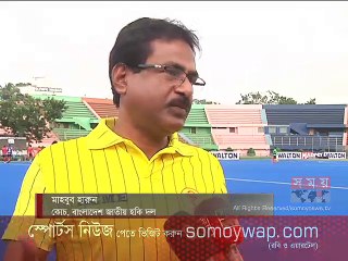 অনুশীলনে ব্যস্ত হকি ক্যাম্পে ডাক পাওয়া খেলোয়াড়রা