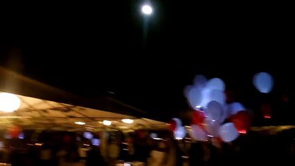 Largada de balões leds Bombeiros V de Setúbal 2016