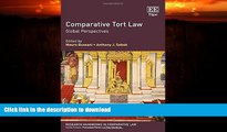 FAVORITE BOOK  Comparative Tort Law: Global Perspectives (Research Handbooks in Comparative Law