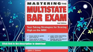 FAVORIT BOOK Mastering the Multistate Bar Exam: Test-Taking Strategies for Scoring High on the MBE