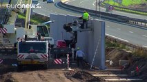 Se retoman las obras de construcción del muro de Calais