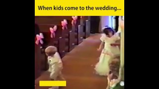When kids come to wedding